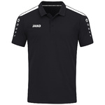 JAKO POWER POLO, BLACK-WHITE KIDS.