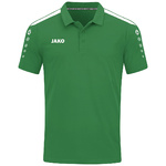 JAKO POWER POLO, GREEN-WHITE KIDS.