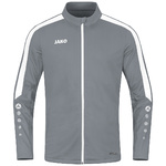 JAKO POWER POLYESTER JACKET, STONE GREY-WHITE KIDS.