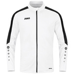 JAKO POWER POLYESTER JACKET, WHITE-BLACK KIDS.