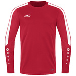 JAKO POWER SWEATER, RED-WHITE KIDS.