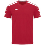 JAKO POWER T-SHIRT, RED-WHITE WOMEN.