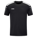 JAKO POWER T-SHIRT SHORT SLEEVE, BLACK-WHITE KIDS.