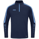 JAKO POWER ZIP TOP, WHITE-BLACK KIDS.