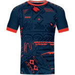 JAKO TRIKOT TROPICANA SHORT SLEEVE, NAVY-FLAME KIDS.