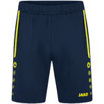 PANTALÓN DE ENTRENAMIENTO JAKO ALLROUND, MARINO-AMARILLO NEÓN HOMBRE.