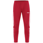 PANTALÓN ENTRENAMIENTO JAKO POWER, ROJO-BLANCO UNISEX.