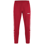 PANTALÓN JAKO POWER LEISURE, ROJO-BLANCO NIÑO.