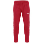 PANTALÓN JAKO POWER POLIÉSTER, ROJO-BLANCO NIÑO.