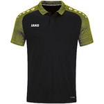 POLO JAKO PERFORMANCE, BLACK-SOFT YELLOW KIDS.