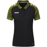 POLO JAKO PERFORMANCE, BLACK-SOFT YELLOW WOMEN.