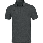 POLO JAKO PREMIUM BASICS, ANTHRACITE MELANGE MEN.