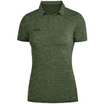 POLO JAKO PREMIUM BASICS, CAQUI MELANGE MUJER.