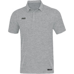 POLO JAKO PREMIUM BASICS, GRIS CLARO MELANGE HOMBRE.