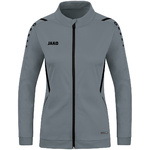 POLYESTER JACKET JAKO CHALLENGE, STONE GREY-BLACK WOMEN.