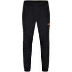 POLYESTER TROUSERS JAKO CHALLENGE, BLACK-NEON ORANGE KIDS.