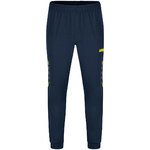 POLYESTER TROUSERS JAKO CHALLENGE, SEABLUE-NEON YELLOW KIDS.