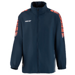 RAIN JACKET SALLERX.72, NAVY-NEON ORANGE-WHITE KIDS.