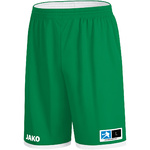 REVERSIBLE SHORTS JAKO CHANGE 2.0, SPORT GREEN-WHITE MEN.