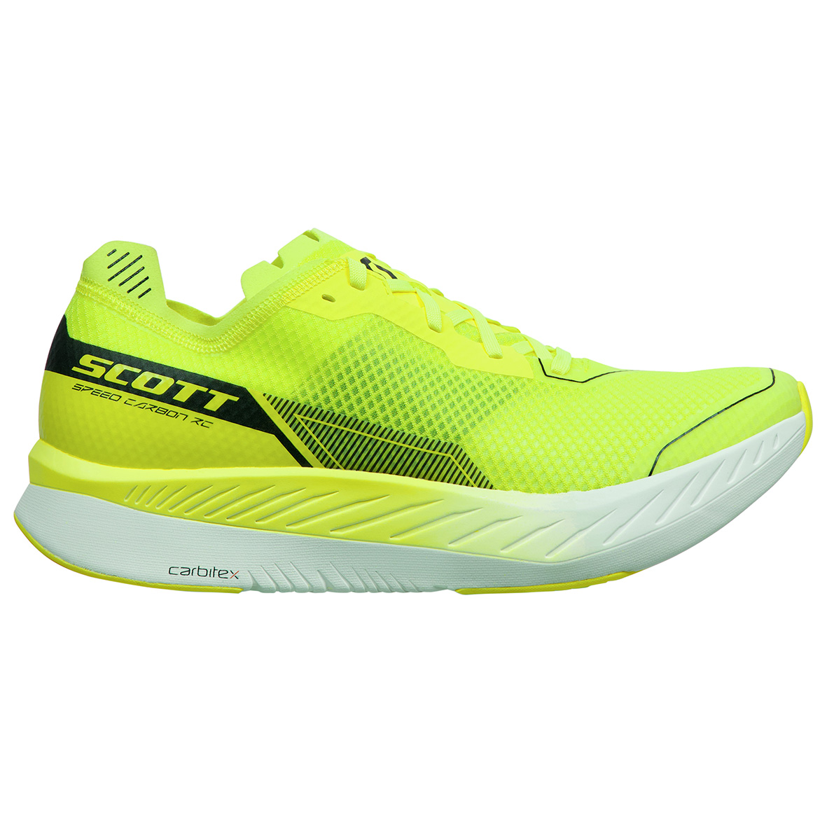 RUNNING SHOES SCOTT WS SPEED CARBON RC, YELLOW-WHITE WOMAN.