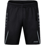 SHORT DE ENTRENAMIENTO JAKO CHALLENGE, NEGRO-GRIS PIEDRA HOMBRE.