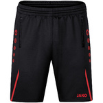 SHORT DE ENTRENAMIENTO JAKO CHALLENGE, NEGRO-ROJO NIÑO.