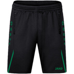 SHORT DE ENTRENAMIENTO JAKO CHALLENGE, NEGRO-VERDE NIÑO.