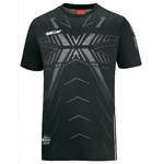 SHORT SLEEVE TRAININGS-TEE T-SHIRT SALLERX.72, BLACK-GREY-WHITE UNISEX.