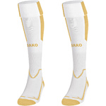 SOCKS JAKO LAZIO, WHITE-GOLD.