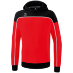 SUDADERA CON CAPUCHA ERIMA CHANGE, ROJA-NEGRA-BLANCA HOMBRE.