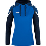 SUDADERA CON CAPUCHA JAKO PERFORMANCE, ROYAL-MARINO MUJER.