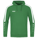 SUDADERA CON CAPUCHA JAKO POWER, VERDE-BLANCA NIÑO.