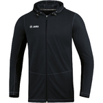 SUDADERA CON CAPUCHA JAKO RUN 2.0, NEGRA HOMBRE.