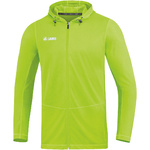 SUDADERA CON CAPUCHA JAKO RUN 2.0, VERDE NEÓN HOMBRE.