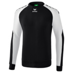 SUDADERA ERIMA ESSENTIAL 5-C, NEGRA-BLANCA HOMBRE.