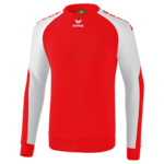 SUDADERA ERIMA ESSENTIAL 5-C, ROJA-BLANCA HOMBRE.