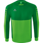 SUDADERA ERIMA SIX WINGS, VERDE-ESMERALDA HOMBRE.