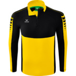 SUDADERA ERIMA SIX WINGS TRAINING TOP, AMARILLA-NEGRA NIÑO.