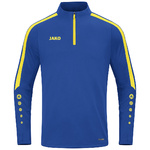 SUDADERA ZIP TOP JAKO POWER, ROYAL-AMARIILLA NIÑO.